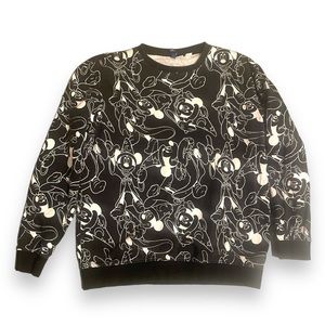 Disney Mickey Mouse Fantasia Crewneck Sweatshirt Medium